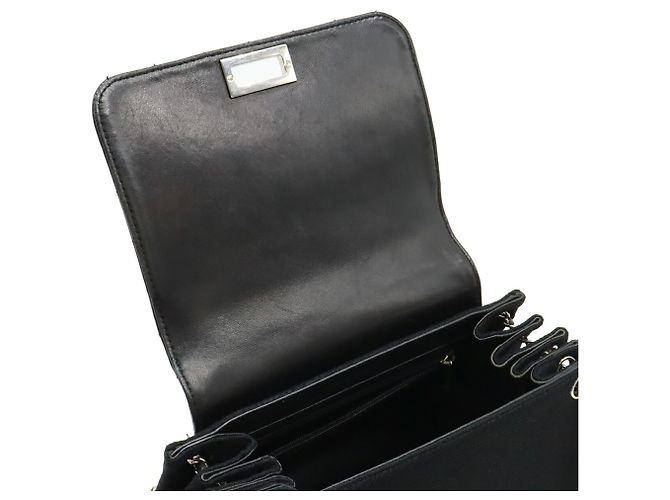 Borsa a Spalla Chanel 2.55 Chocobar Chain Nero - vista 6
