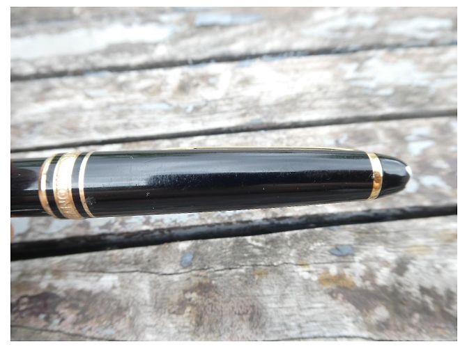 stylo a bille montblanc  meisterstuck classique Noir - vue 3
