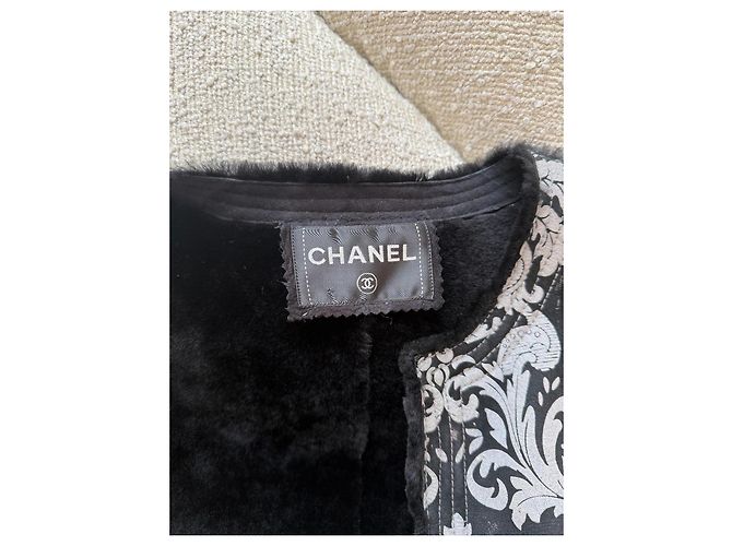 Giacca Chanel, modello Ricamo Argento Circa 2010. Nero - vista 3