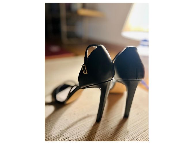 Décolleté in pelle nera Tommy Hilfiger Nero - vista 2