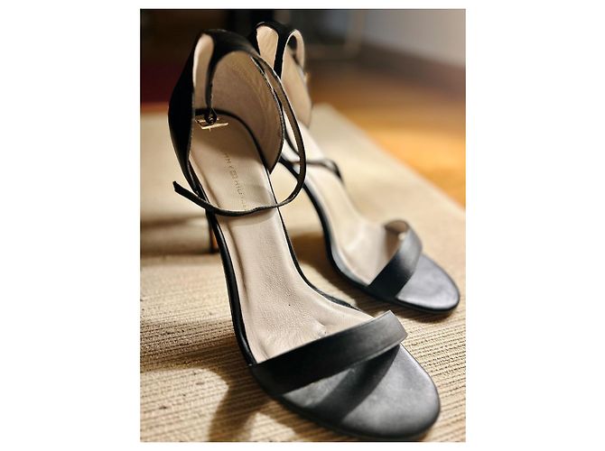 Décolleté in pelle nera Tommy Hilfiger Nero - vista 4