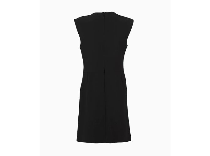 Céline Abendkleid, drapiertes Modell von Phoebe Philo. Schwarz - Ansicht 2