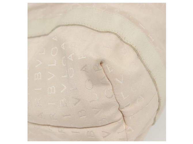 Bulgari Borsa a mano BVLGARI Logo Mania in tela rosa argento Auth bs28545 - vista 14