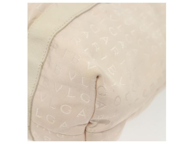 Bulgari Borsa a mano BVLGARI Logo Mania in tela rosa argento Auth bs28545 - vista 15