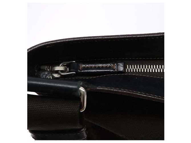PRADA Schultertasche aus Canvas Leder Braun Silber Authentisch bs28705 - Ansicht 10