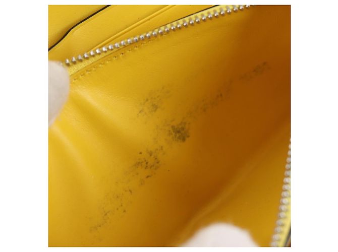 LOEWE Puzzle Anagram Long Wallet Pelle Gialla Auth 134883M Giallo - vista 10