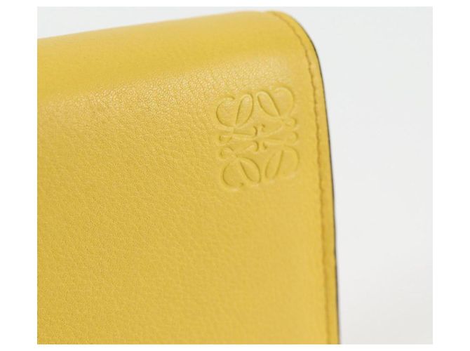 LOEWE Puzzle Anagram Long Wallet Pelle Gialla Auth 134883M Giallo - vista 18