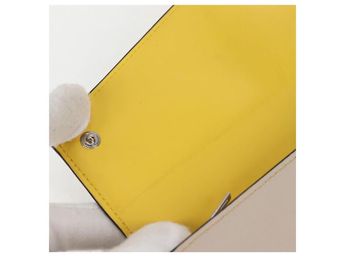 LOEWE Puzzle Anagram Long Wallet Pelle Gialla Auth 134883M Giallo - vista 19