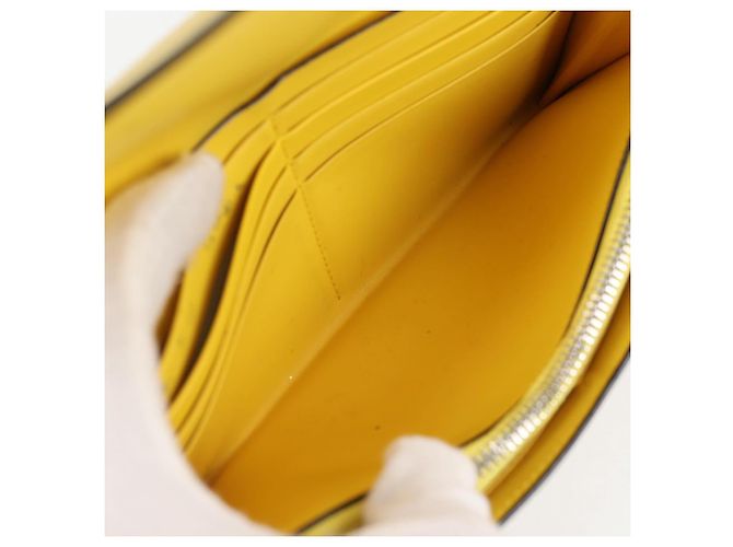 LOEWE Puzzle Anagram Long Wallet Pelle Gialla Auth 134883M Giallo - vista 23