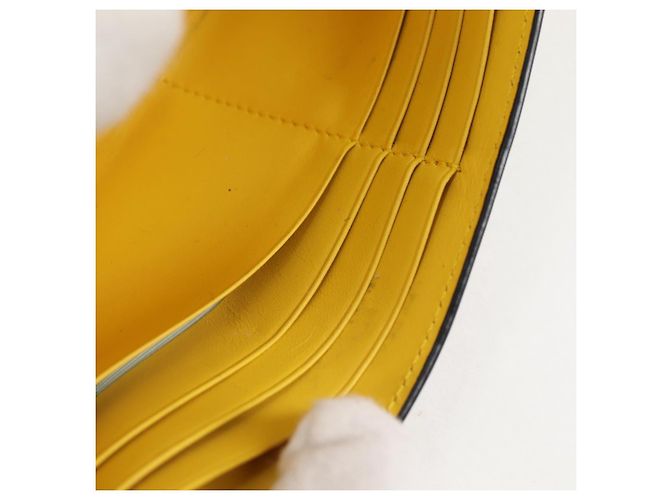 LOEWE Puzzle Anagram Long Wallet Pelle Gialla Auth 134883M Giallo - vista 25