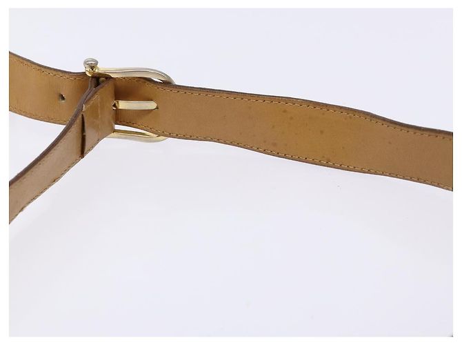 Céline Borsa a Spalla in Tela Macadam CELINE Beige Oro Auth ki5971 D'oro - vista 8