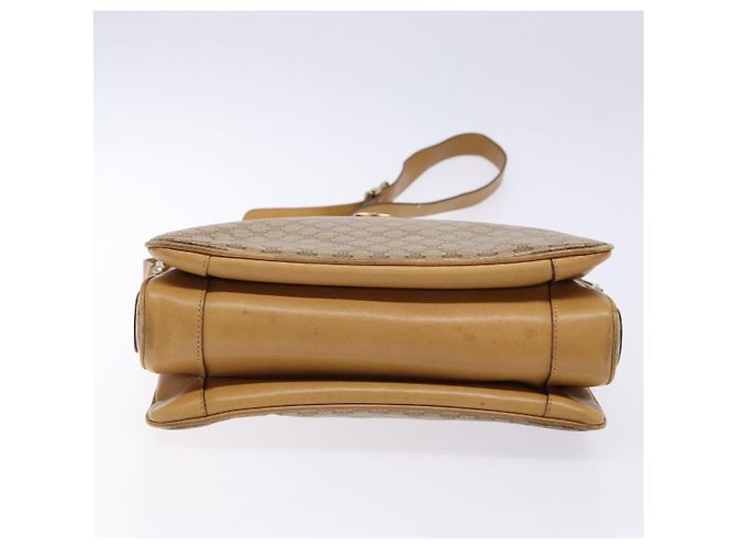 Céline Borsa a Spalla in Tela Macadam CELINE Beige Oro Auth ki5971 D'oro - vista 9