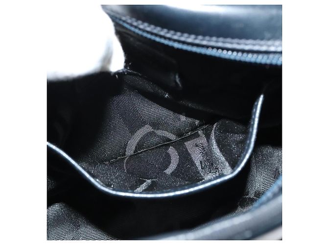 Bolso de Hombro Vala de Cuero Azul Marino y Oro Auth 138120 de Salvatore Ferragamo Dorado - vista 20