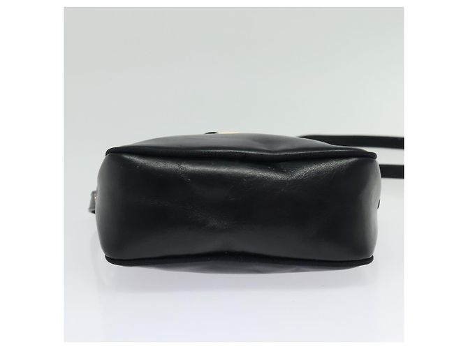 Bolso de Hombro Vala de Cuero Azul Marino y Oro Auth 138120 de Salvatore Ferragamo Dorado - vista 9