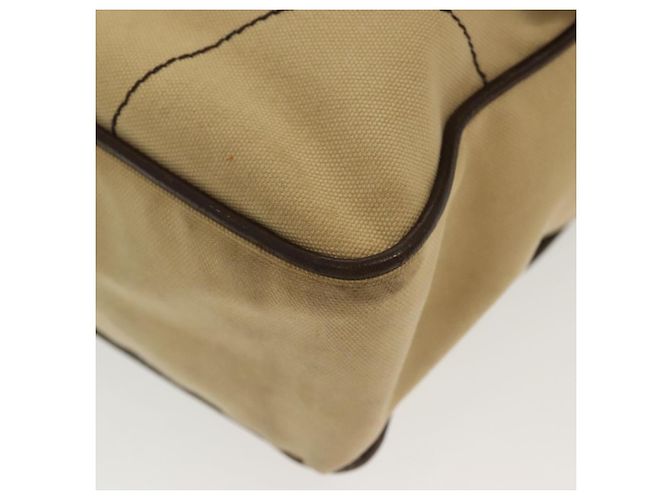 PRADA Schultertasche aus Canvas Beige Silber Authentisch 133380 - Ansicht 11