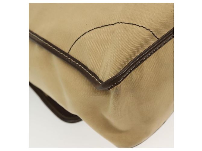 PRADA Schultertasche aus Canvas Beige Silber Authentisch 133380 - Ansicht 12