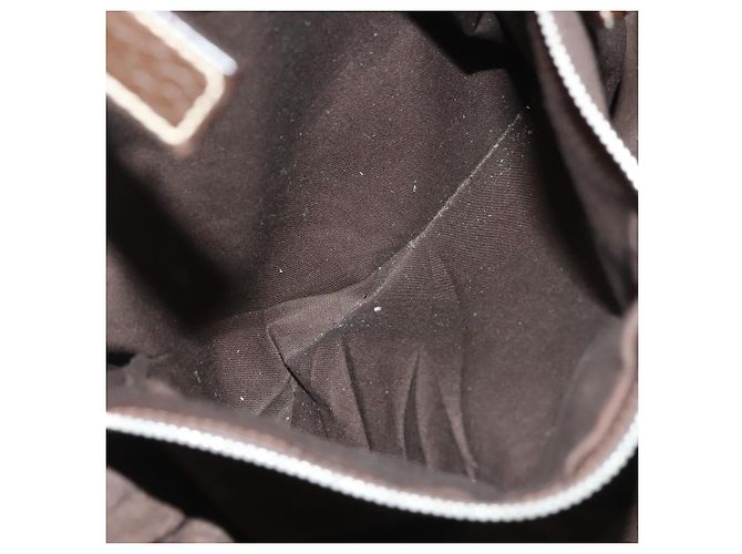PRADA Schultertasche aus Canvas Beige Silber Authentisch 133380 - Ansicht 22
