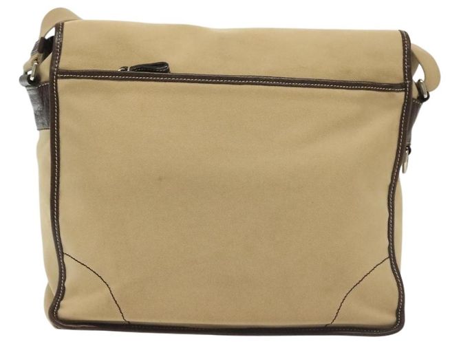 PRADA Schultertasche aus Canvas Beige Silber Authentisch 133380 - Ansicht 3