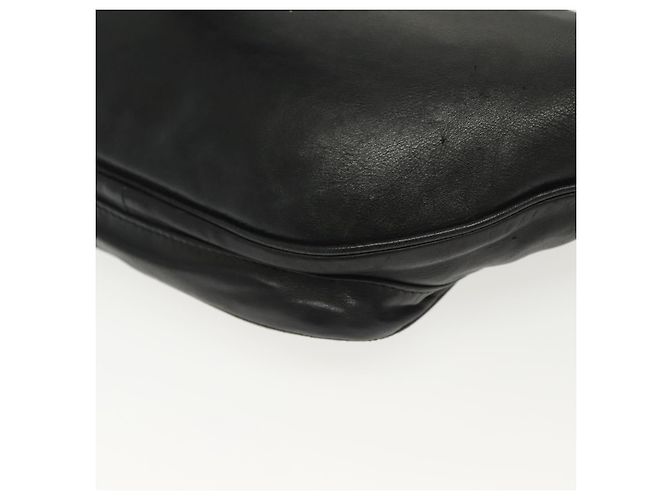 Autre Marque BORSO IN PELLE NERA INTRECCIATO BOTTEGA VENETA ARGENTO AUTH 137678 Nero - vista 13