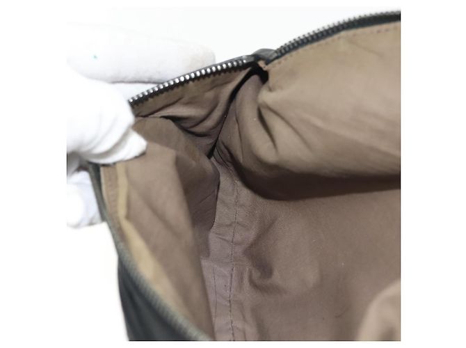 Autre Marque BORSO IN PELLE NERA INTRECCIATO BOTTEGA VENETA ARGENTO AUTH 137678 Nero - vista 19