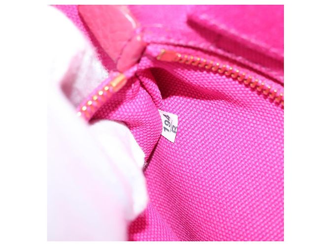 PRADA Canapa PM Bolso de mano de lona rosa dorado Auth bs28699 - vista 21