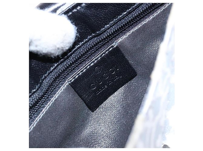 Borsa a Spalla con Catena GUCCI Velluto Bianco 007 2033 1705 Auth 138324 - vista 18