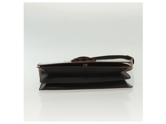 Borsa a Spalla Salvatore Ferragamo Vinile Marrone Oro Auth BA4715 D'oro - vista 10