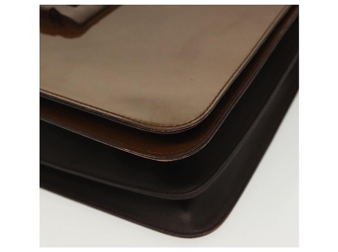 Borsa a Spalla Salvatore Ferragamo Vinile Marrone Oro Auth BA4715 D'oro - vista 12
