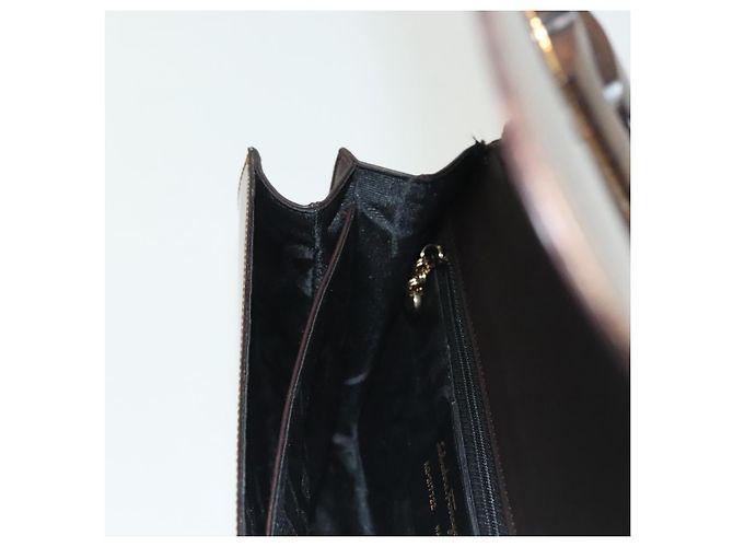 Borsa a Spalla Salvatore Ferragamo Vinile Marrone Oro Auth BA4715 D'oro - vista 20