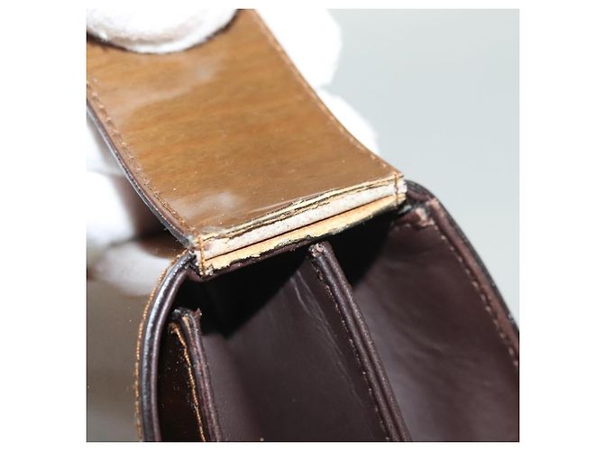 Borsa a Spalla Salvatore Ferragamo Vinile Marrone Oro Auth BA4715 D'oro - vista 9
