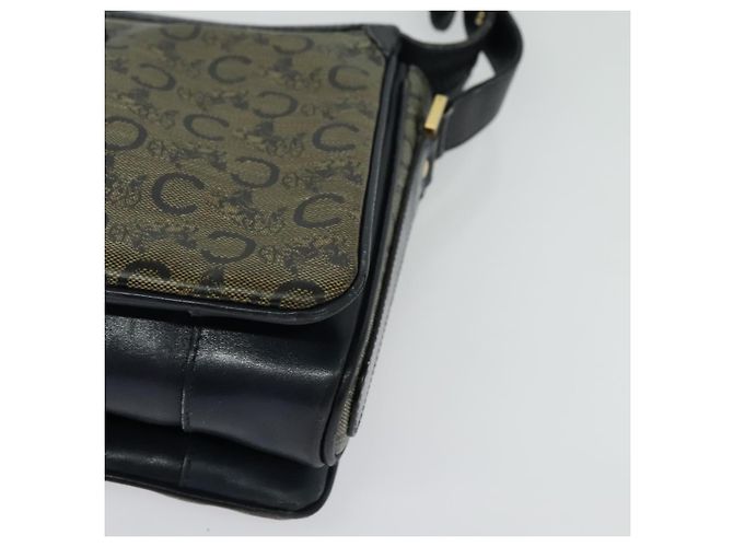 Céline Borsa a Spalla Celine C Sulky PVC Blu Navy Oro Auth 138407 D'oro - vista 11