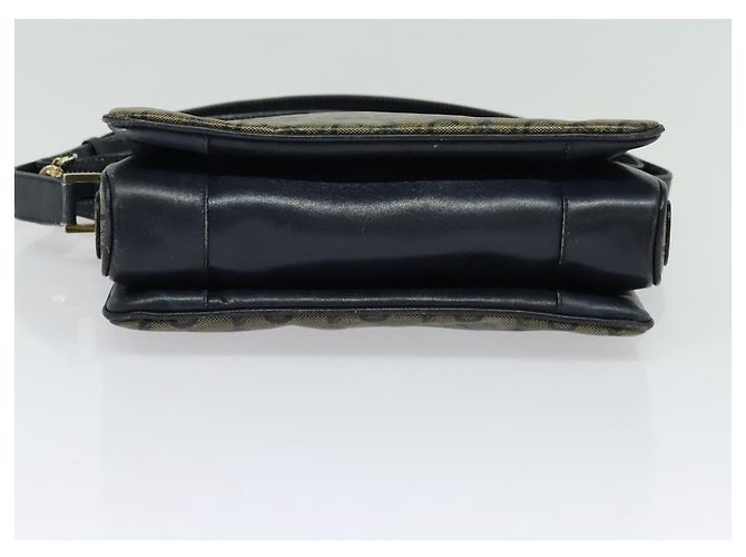 Céline Borsa a Spalla Celine C Sulky PVC Blu Navy Oro Auth 138407 D'oro - vista 9