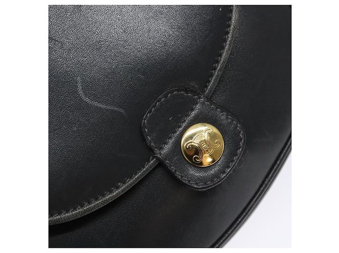 Céline Borsa a Spalla CELINE in Pelle Grigia Dorata Auth 139263 Marrone D'oro - vista 14