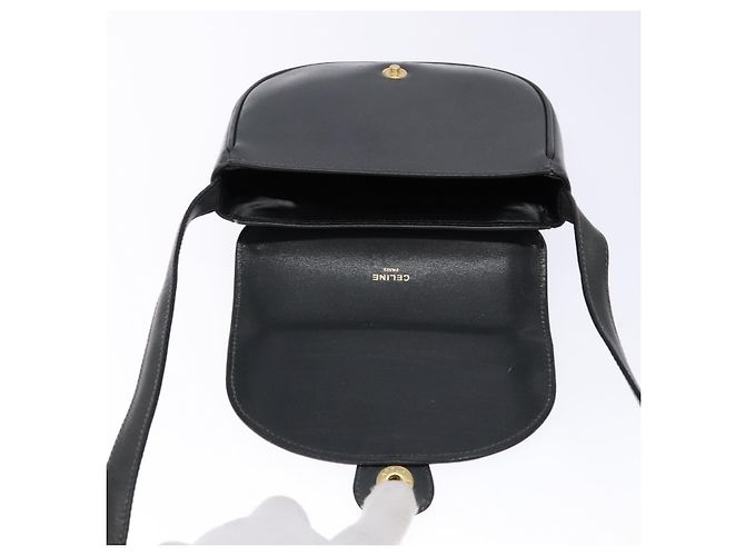 Céline Borsa a Spalla CELINE in Pelle Grigia Dorata Auth 139263 Marrone D'oro - vista 15