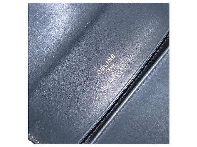 Céline Borsa a Spalla CELINE in Pelle Grigia Dorata Auth 139263 Marrone D'oro - vista 16
