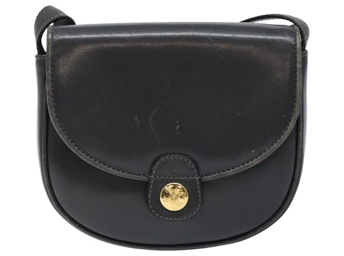 Céline Borsa a Spalla CELINE in Pelle Grigia Dorata Auth 139263 Marrone D'oro - vista 2