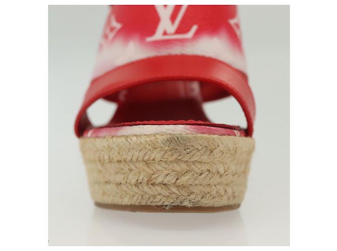 LOUIS VUITTON Sandali Monogram Escal Starboard Rossi LV Auth 139208 Rosso - vista 11