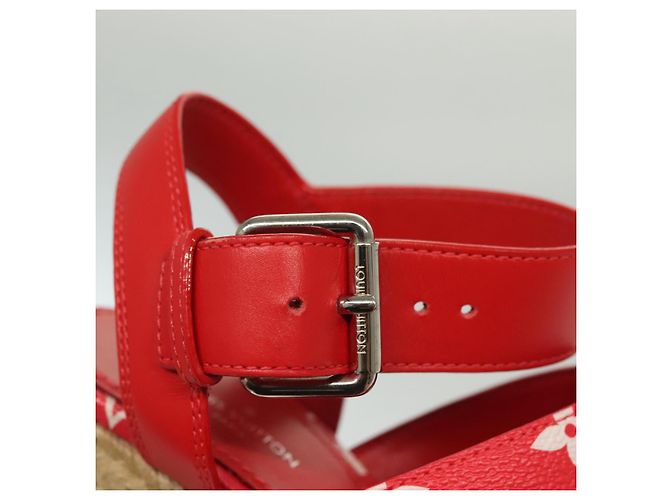 LOUIS VUITTON Sandali Monogram Escal Starboard Rossi LV Auth 139208 Rosso - vista 13