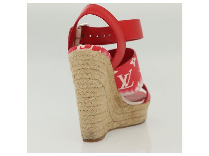 LOUIS VUITTON Sandali Monogram Escal Starboard Rossi LV Auth 139208 Rosso - vista 21