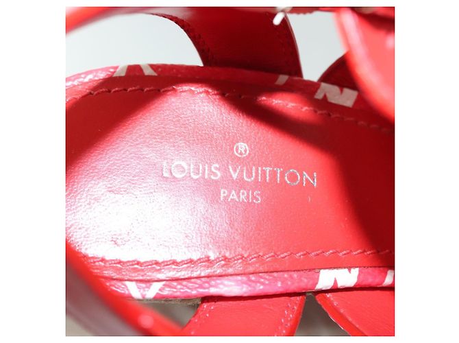 LOUIS VUITTON Sandali Monogram Escal Starboard Rossi LV Auth 139208 Rosso - vista 32