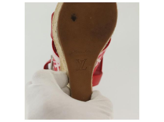 LOUIS VUITTON Sandali Monogram Escal Starboard Rossi LV Auth 139208 Rosso - vista 9