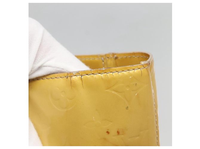 LOUIS VUITTON Monogram Vernis Reade MM Borsa a Mano Beige M91141 LV Auth 137641 - vista 10
