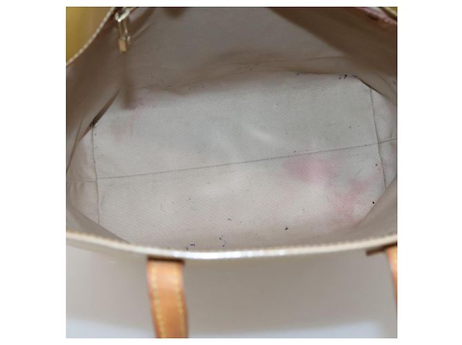 LOUIS VUITTON Monogram Vernis Reade MM Borsa a Mano Beige M91141 LV Auth 137641 - vista 11