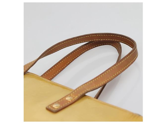 LOUIS VUITTON Monogram Vernis Reade MM Borsa a Mano Beige M91141 LV Auth 137641 - vista 8