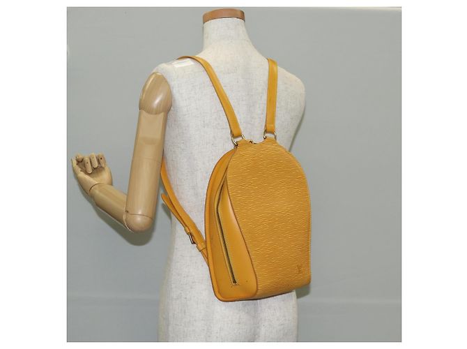 LOUIS VUITTON Zaino Epi Mabillon Giallo M52239 LV Auth 136925 - vista 27