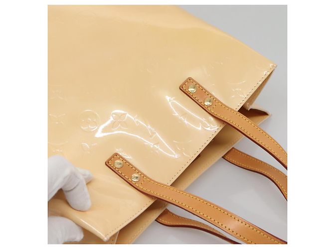 LOUIS VUITTON Borsa a Mano Vernis Reade MM Rosa Marshmallow M91304 LV Auth 138317 - Ansicht 7