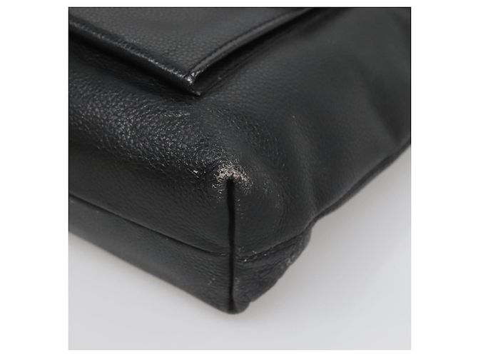 Céline Borsa a Spalla CELINE in Pelle Nera Argento Autentica 139444 Nero - vista 10
