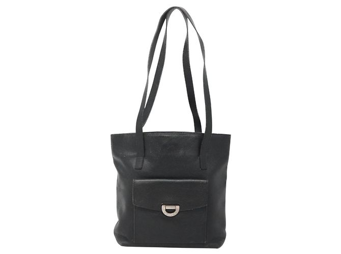Céline Borsa a Spalla CELINE in Pelle Nera Argento Autentica 139444 Nero - vista 2