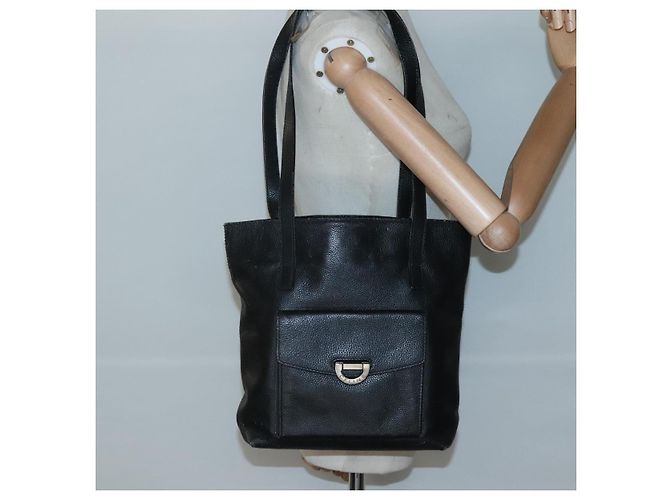 Céline Borsa a Spalla CELINE in Pelle Nera Argento Autentica 139444 Nero - vista 21