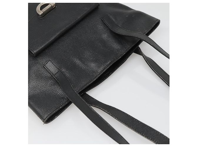 Céline Borsa a Spalla CELINE in Pelle Nera Argento Autentica 139444 Nero - vista 6